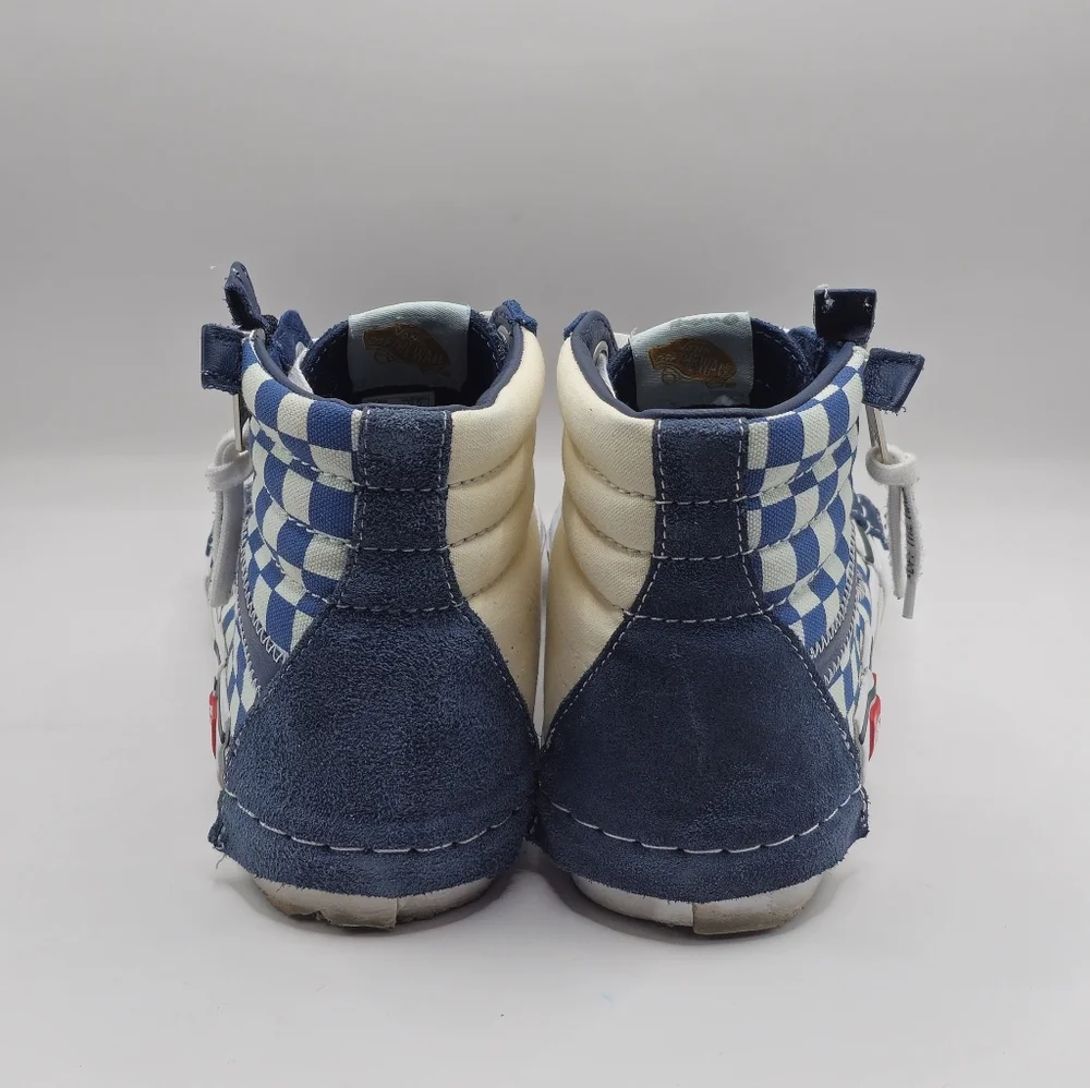 Vans Vault Sk8 Hi Cut And Paste Dress Blues Off White Supreme Bape